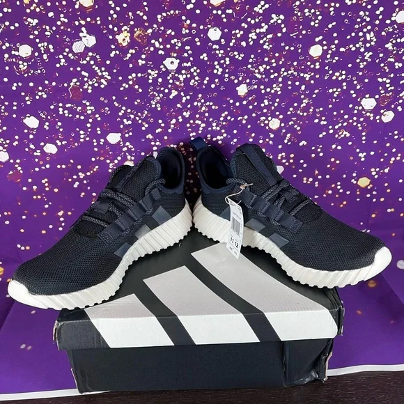 Adidas Kaptir 3.0 Navy and Cream Sneakers - Picture 3 of 5